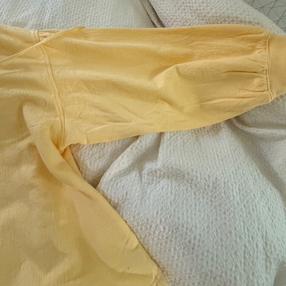 Aerie Lightweight Yellow Sweatshirt - Picture 4 of 4